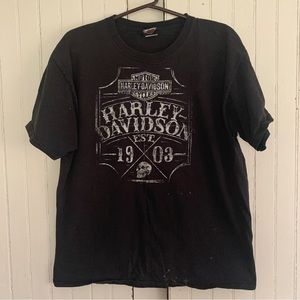 Distressed Harley Davidson tee - large - Pennsylvania